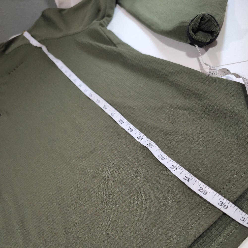 Killik Mens XXL 1/4 Zip Grid Fleece Pullover Olive Green Tactical Outdoor Top - Picture 8 of 9